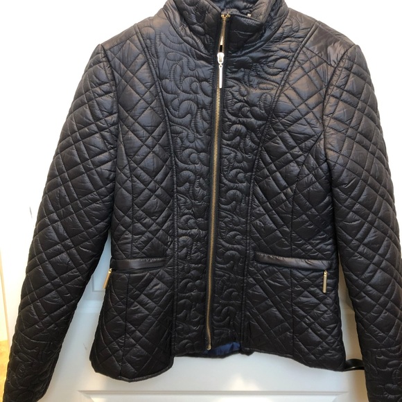 tahari quilted jacket